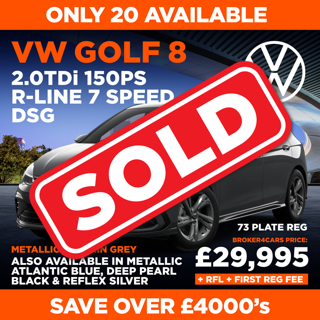 VW Golf 2.oTDi 150PS R-Line 7 Speed DSG. Metallic Dolphin Grey. Sold